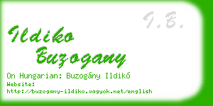 ildiko buzogany business card